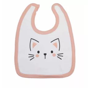 Tépőzáras előke állatos mintával