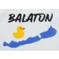 Rövid ujjú baba body Balaton mintával