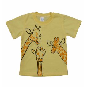 Rövid ujjú fiú póló Zsiráfos mintával