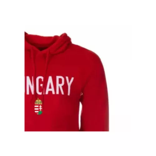 Magyarország pulóver felnőtt kapucnis HUNGARY piros