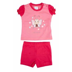 2 részes kislány nyári szett Pillangós mintával