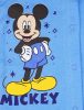 Vékony, pamut, elöl patentos kisfiú rugdalózó Mickey egér mintával