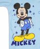 Vékony, pamut, elöl patentos kisfiú rugdalózó Mickey egér mintával