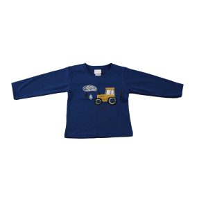 Hosszú ujjú traktoros kisfiú póló