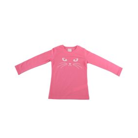Hosszú ujjú kislány póló cuki Cica mintával