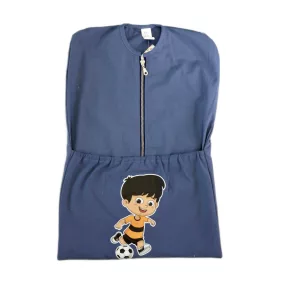 Oviszsák elöl cipzáras, zsebes Focis mintával