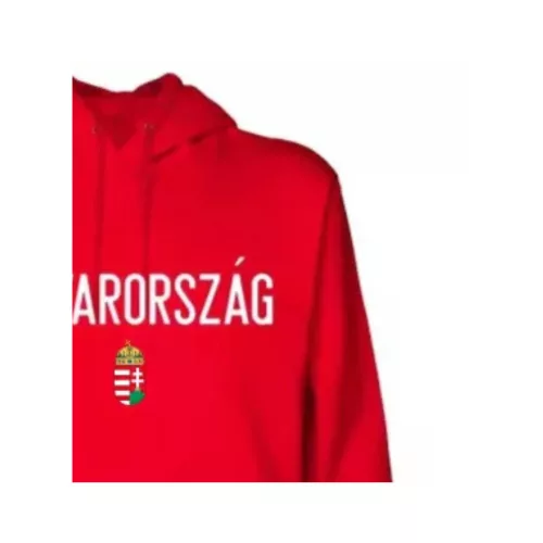 Magyarország pulóver felnőtt kapucnis piros