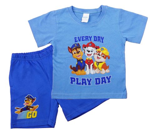 Paw Patrol/Mancs őrjárat fiú 2 részes póló/short szett
