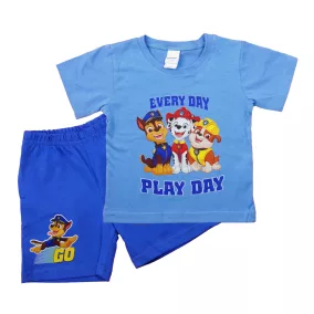 Paw Patrol/Mancs őrjárat fiú 2 részes póló/short szett