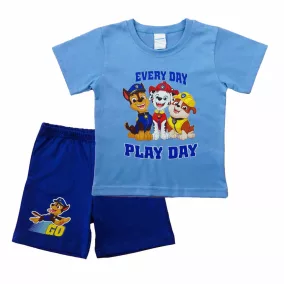Paw Patrol/Mancs őrjárat fiú 2 részes póló/short szett