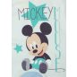   Hosszú ujjú elöl patentos baba rugdalózó Mickey egér mintával