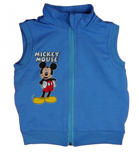 Vékony pamut kisfiú mellény Mickey egér mintával