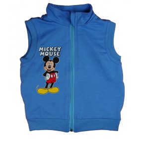 Vékony pamut kisfiú mellény Mickey egér mintával