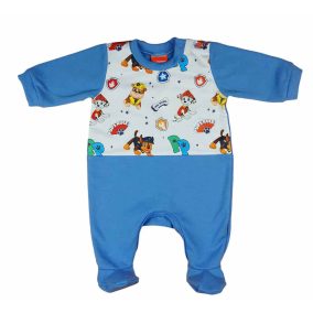   Hosszú ujjú belül bolyhos rugdalózó Mancs őrjárat mintával