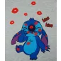 Rövid ujjú lányka póló Stitch mintával