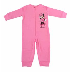 Overálos kislány pizsama Minnie egér mintával