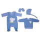 5 részes belül bolyhos kisfiú baba szett Elefánt mintával