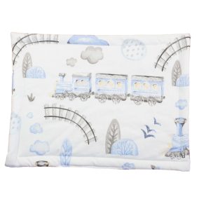 Mintás kispárna , Vonatos mintával 38 x28 cm