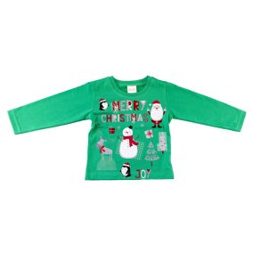 Karácsonyi hosszú ujjú kisfiú póló