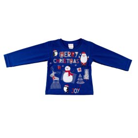 Karácsonyi hosszú ujjú kisfiú póló