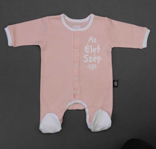 Vékony, pamut, elöl patentos rugdalózó Dorko DRK "Az Élet Szép" mintával