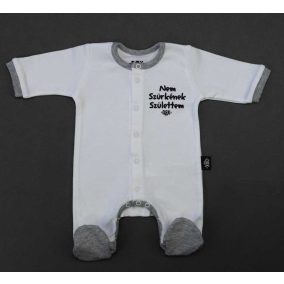   Vékony, pamut, elöl patentos rugdalózó Dorko DRK "Nem Szürkének Születtem" mintával