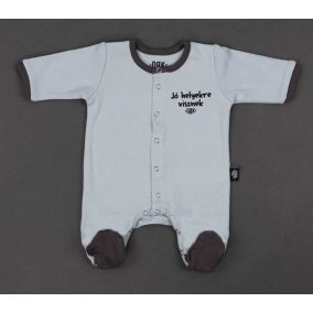   Vékony, pamut, elöl patentos rugdalózó Dorko DRK "Jó helyekre visznek" mintával