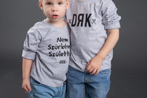Hosszú ujjú póló Dorko DRK "Nem Szürkének Születtem" mintával