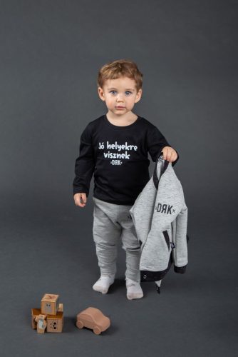 Hosszú ujjú póló  Dorko DRK "Jó helyekre visznek" mintával