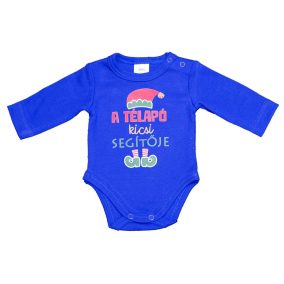 Hosszú ujjú baba body karácsonyi mintával