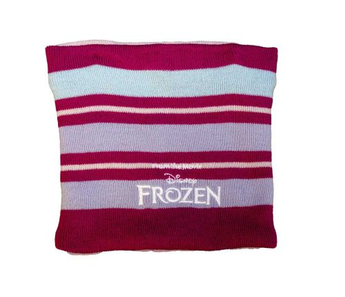 Bélelt kötött 3 részes sapka, kesztyű, sál szett Frozen/Jégvarázs mintával