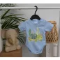 Rövid ujjú baba body vagány Teknős mintával