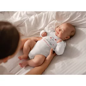 Hosszó ujjú valentin napi baba body