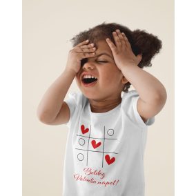 Rövid ujjú valentin napi gyerek póló