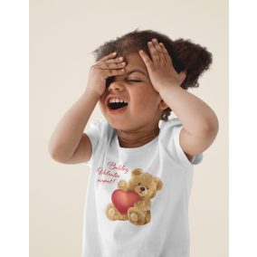 Rövid ujjú valentin napi gyerek póló