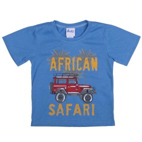 Rövid ujjú fiú póló Jeep mintával