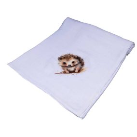 Textil tetra kifogó-törölköző süni mintával 140x140cm