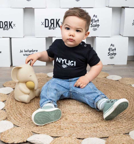 Dorko "Nyugi" mintával nyomot rövid ujjú baba body