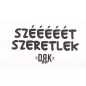   Dorko "Szééééét Szeretlek" mintával nyomot rövid ujjú baba body