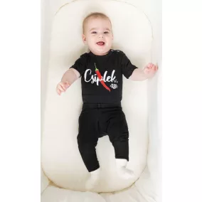   Dorko "Csíplek" mintával nyomot rövid ujjú baba body