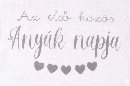 Rövid ujjú Anyák napi baba body