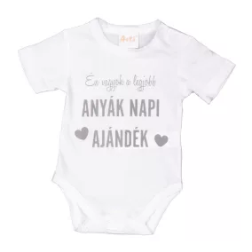 Rövid ujjú Anyák napi baba body