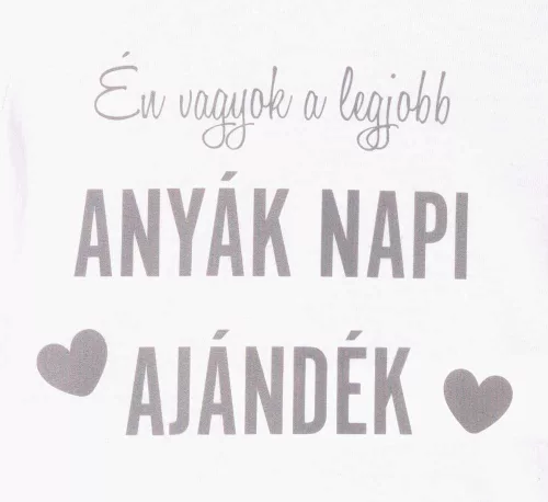 Rövid ujjú Anyák napi baba body