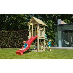   Blue Rabbit Kiosk 'S' kerti játszótér csúszdával és ajándék vágással