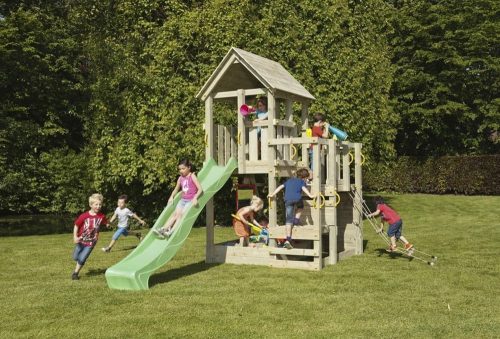 Blue Rabbit Penthouse kerti játszótér csúszdával és ajándék vágással