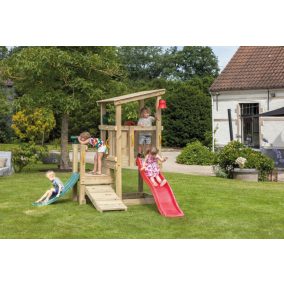   Blue Rabbit Cascade 'S' kerti játszótér csúszdával és ajándék vágással