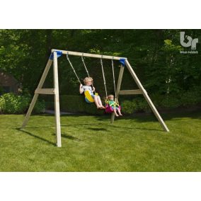   Blue Rabbit Freeswing kerti játszótér hintaállvány ajándék vágással