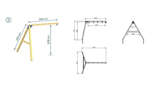 Blue Rabbit @swing kerti játszótér modul ajándék vágással