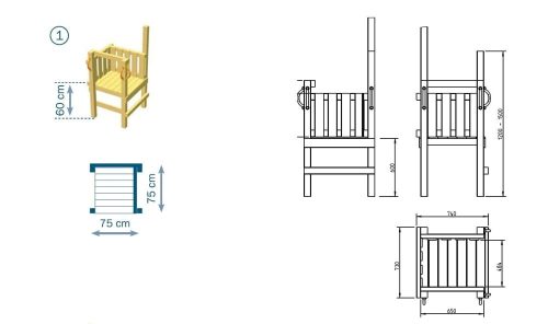Blue Rabbit @platform kerti játszótér modul csúszdával és ajándék vágással