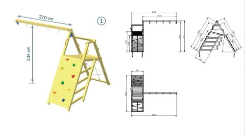 Blue Rabbit @challenger kerti játszótér modul ajándék vágással